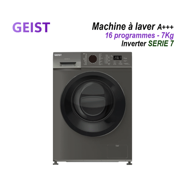Machine à laver automatique Inverter SERIE 7 Dark Silver 77K
