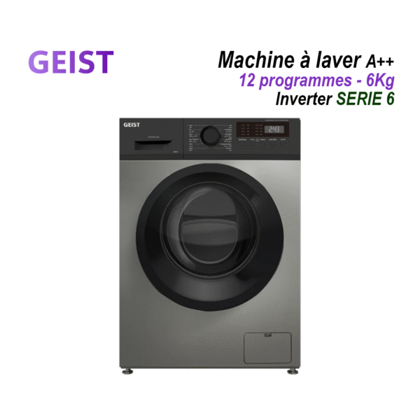 Machine à laver Inverter SERIE 6 – 6KG Dark Silver