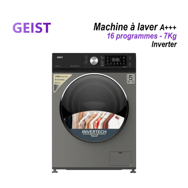 Machine à laver A+++ Inverter™ 7Kg – Écran LED, 1400rpm