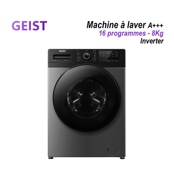 Machine à laver automatique 8 kg A+++ avec moteur Inverter