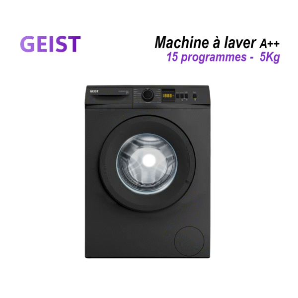 Machine à laver A++ 15 Programmes 5Kg