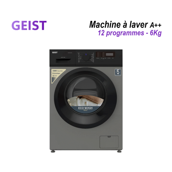 Machine à laver 6 Kg A++ 12 Programmes