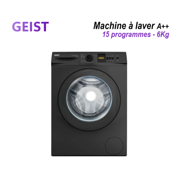 Machine à laver A++ 6Kg – 15 Programmes